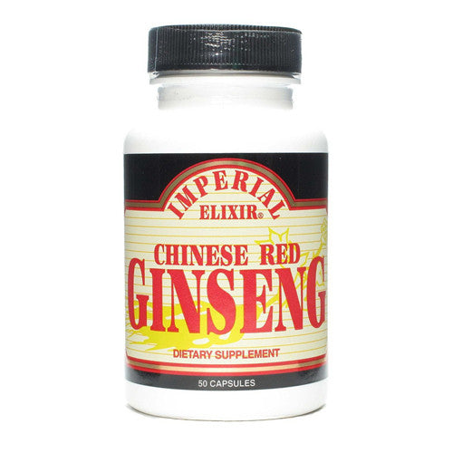Imperial Elixir Chinese Red Ginseng Capsules - 50 Ea